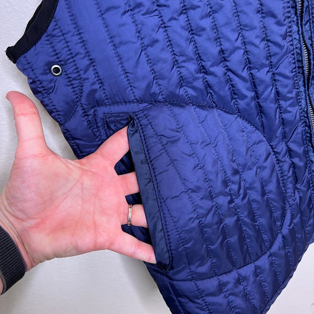 Southern Pines Navy Quilted Pocketed Vest Large - Picture 4 of 12